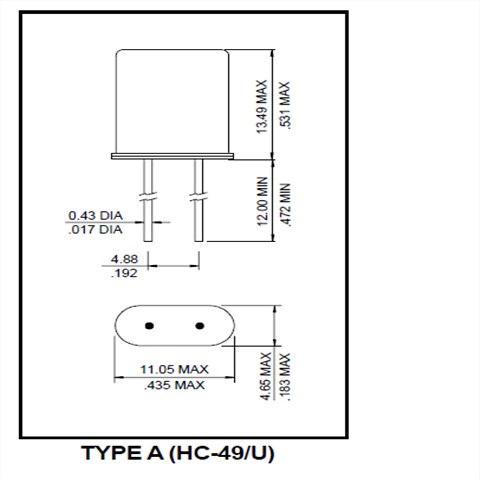 瑞康晶振,石英晶振,HC-49/U晶振,进口无源晶振