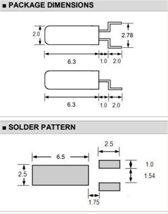 2 X 6SMD 尺寸