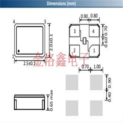 艾西迪英国晶振,2205SMX-4无源谐振器,CW2600GKLGOFL-PF[26.000MHz]晶振