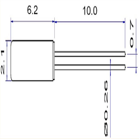 TB-26圆柱插件晶振,32.768KHz晶振,6G路由器晶振