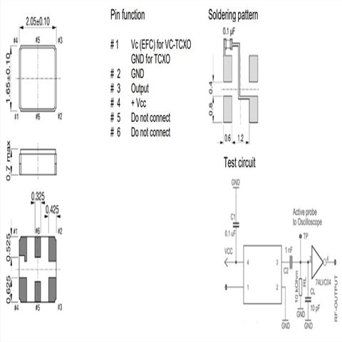 TX20-33-LN1u0-20.000MHz,小体积晶振,6G无线通信晶振