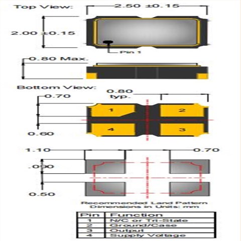 AE809-N-H-2-2070-3R3-32M768000,Anderson品牌,6G无线模块晶振