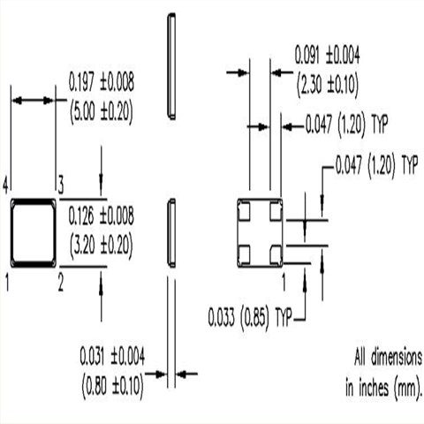 M1325S156 25.000000,MtronPTI轻薄型晶振,5032mm,便携式仪器晶振